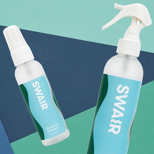 Swair showerless shampoo
