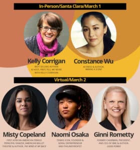 CA 2023 keynotes: Kelly Corrigan, Constance Wu, Misty Copeland, Naomi Osaka and Ginni Rometty